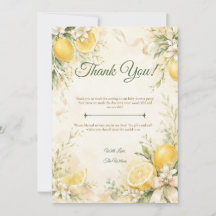 Elegante ducha de bebé botánico de limón