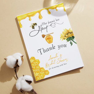 Tarjeta De Agradecimiento Elegante Ella Encontró Su Despedida de Soltera de