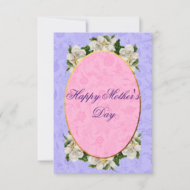 Tarjeta De Agradecimiento Elegante época de la Madre Hermosa (Anverso)