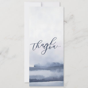 Tarjeta de agradecimiento elegante estilo acuarela