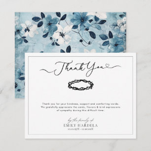 Tarjeta De Agradecimiento Elegante feudo religioso