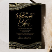 Elegante fiesta de cumpleaños de Black Gold Agate