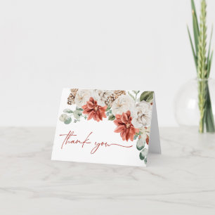 Tarjeta De Agradecimiento Elegante Fiesta de Despedida de Soltera de Navidad