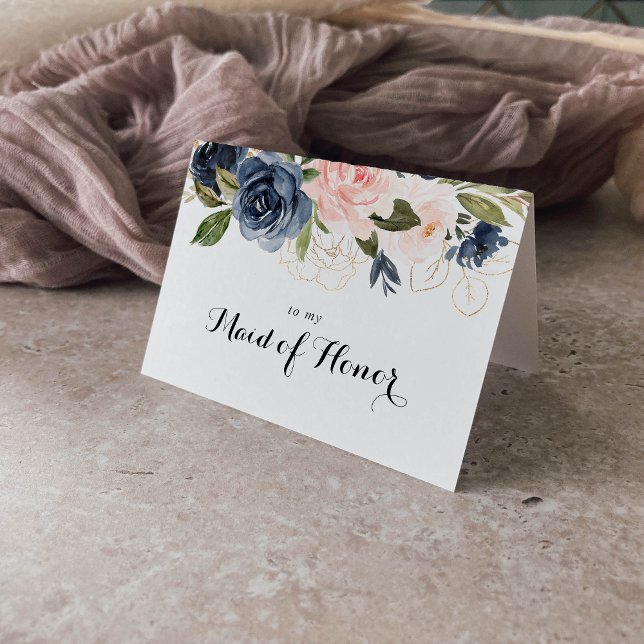 Tarjeta De Agradecimiento Elegante fiesta de novias florales en invierno Gra (Subido por el creador)