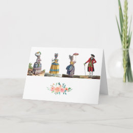 Tarjeta De Agradecimiento Elegante Flor de Regencia de Moda Rosa, Amarillo F