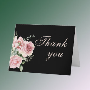 Tarjeta De Agradecimiento Elegante Floral Cada Año Cumpleaños