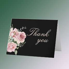 Tarjeta De Agradecimiento Elegante Floral Cada Año Cumpleaños