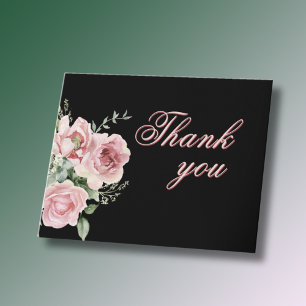 Tarjeta De Agradecimiento Elegante Floral Cada Año Cumpleaños