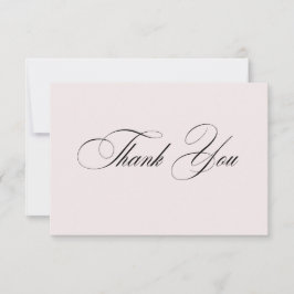 Tarjeta de agradecimiento elegante formal