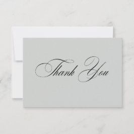 Tarjeta de agradecimiento elegante formal