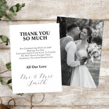 Elegante foto de Boda blanco y negro recién casado