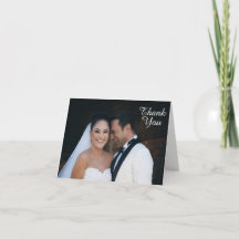 Elegante foto de boda gracias