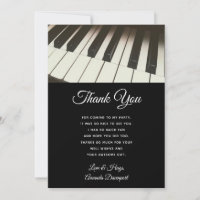 Elegante foto de Piano Keys B&W Gracias