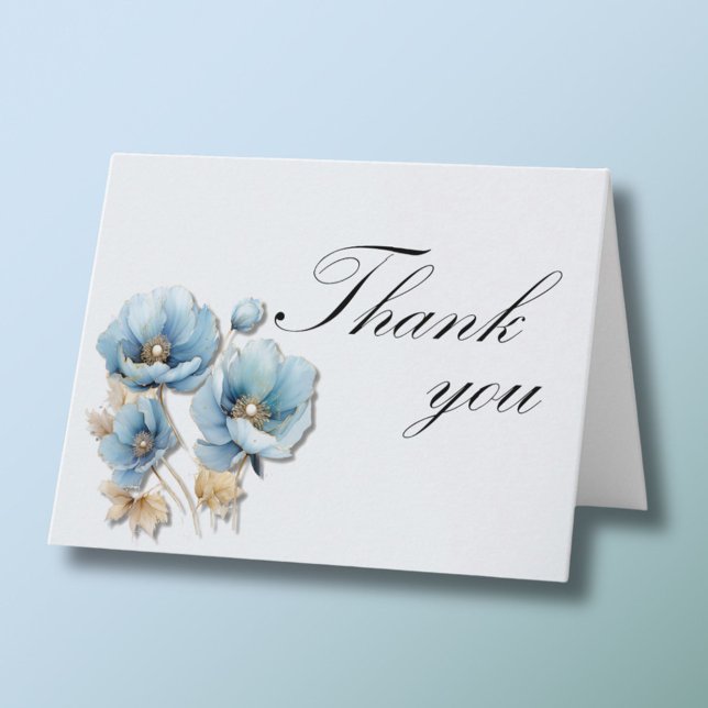 Tarjeta De Agradecimiento Elegante Foto Floral Cada Año Cumpleaños (Subido por el creador)