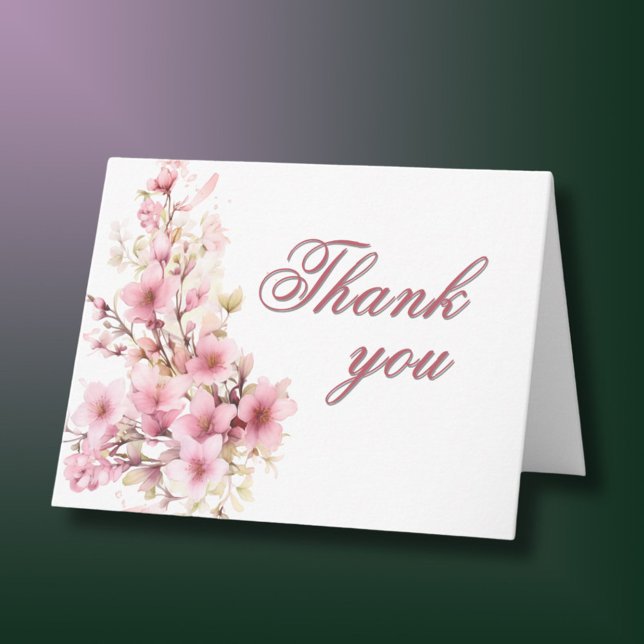 Tarjeta De Agradecimiento Elegante Foto Floral Cada Año Cumpleaños (Subido por el creador)