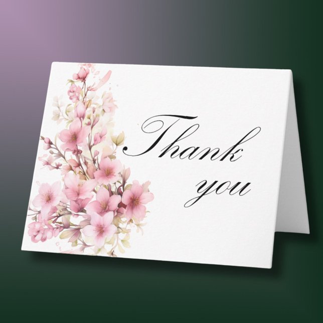 Tarjeta De Agradecimiento Elegante Foto Floral Cada Año Cumpleaños (Subido por el creador)