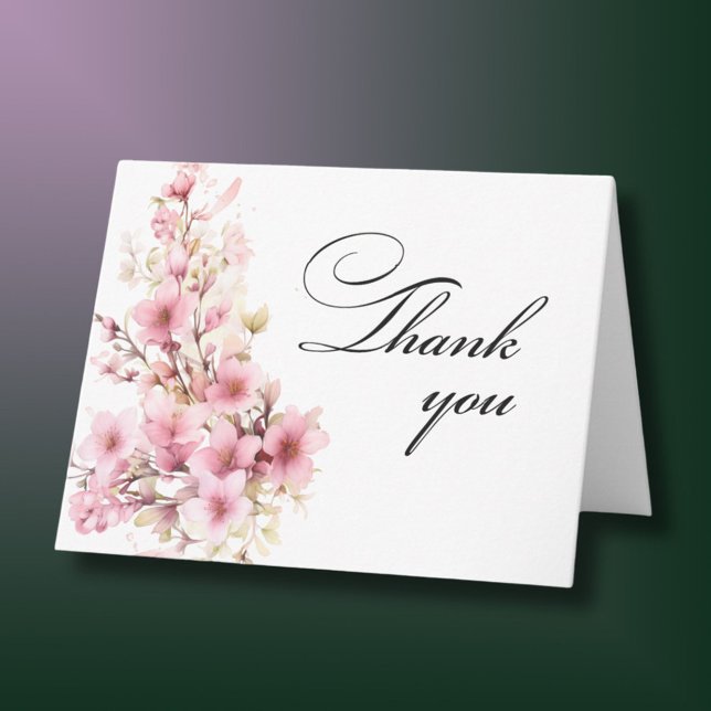 Tarjeta De Agradecimiento Elegante Foto Floral Cada Año Cumpleaños (Subido por el creador)