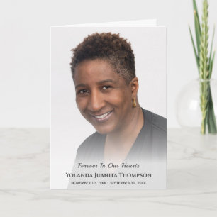 Tarjeta De Agradecimiento Elegante Foto Personalizado Para Siempre En El Fun