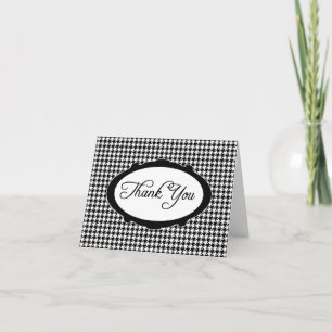 Tarjeta De Agradecimiento Elegante gala de tipografía gracias Notecard