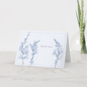 Tarjeta De Agradecimiento Elegante Gracias Botánico