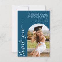 Elegante guión de foto arco graduación Verde azula