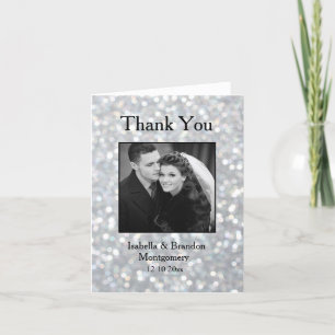 Tarjeta de agradecimiento Elegante Hollywood Glam