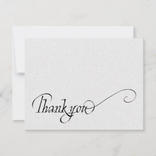 Tarjeta De Agradecimiento Elegante letra a mano de escritura simple agradeci