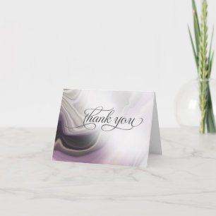 Tarjeta De Agradecimiento Elegante Mármol de ciruelas postizas