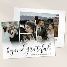 Elegante más allá de la foto de un Boda agradecido