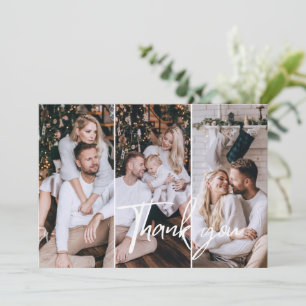 Tarjeta De Agradecimiento Elegante minimalista 3 Foto Gracias