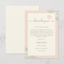 Tarjeta de agradecimiento elegante Minimalista mod