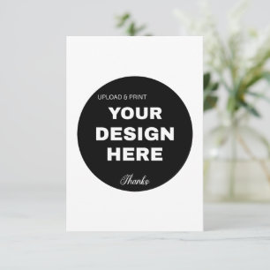 Tarjeta De Agradecimiento Elegante, Minimalista y Esbelto Logotipo de Código