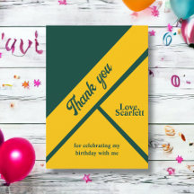 Elegante Moda Verde Y Dorada Cumpleaños