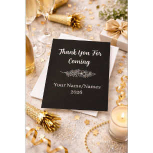 Tarjeta de agradecimiento elegante moderna persona