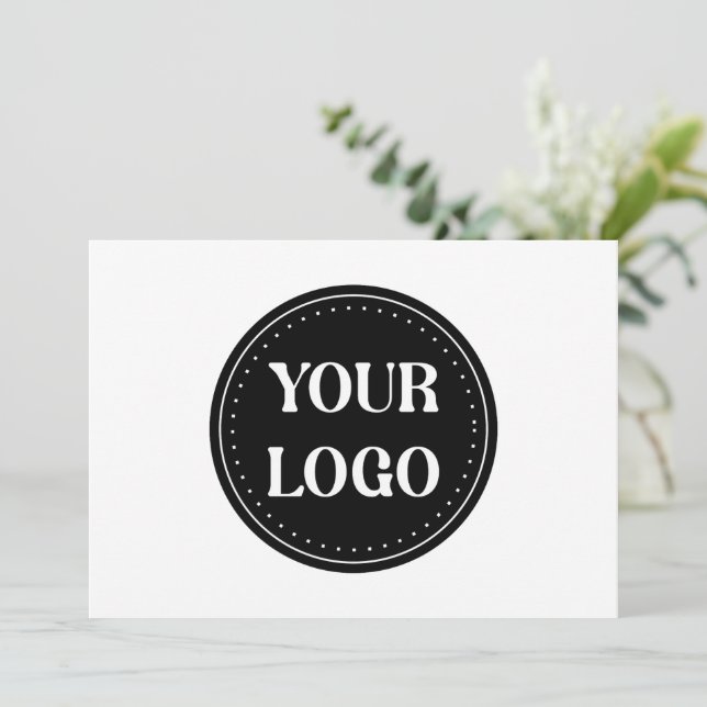 Tarjeta De Agradecimiento elegante, moderno, refinado y editable. (Anverso de pie)