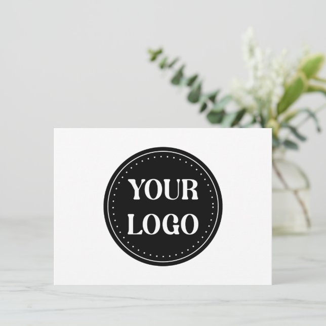 Tarjeta De Agradecimiento elegante, moderno, refinado y editable. (Anverso de pie)