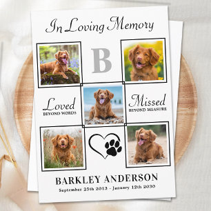 Tarjeta De Agradecimiento Elegante monumento Mascota Personalizado 5 Collage