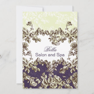 Tarjeta De Agradecimiento elegante morado florecimiento negocio Gracias tarj