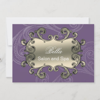 Tarjeta De Agradecimiento elegante morado florecimiento negocio Gracias tarj