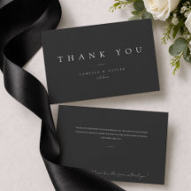 Elegante negro carbón Minimalista