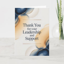 Tarjeta de agradecimiento elegante para el jefe