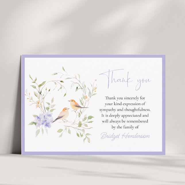 Tarjeta de agradecimiento elegante para funeral de (Subido por el creador)