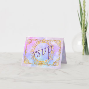 Tarjeta De Agradecimiento Elegante Pastel suave y oro