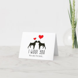 Tarjeta De Agradecimiento Elegante Perro Gracias Cartas - Perro Boxer