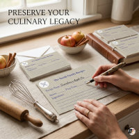 Elegante Receta de Herencia Familiar Personalizada
