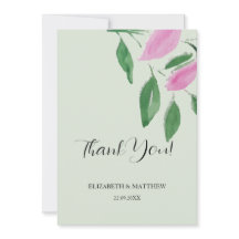 Elegante Romántico Flores Silvestres Rosa