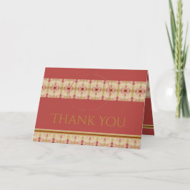 Tarjeta De Agradecimiento Elegante Rosa Floral Rosa