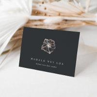 Elegante Rosa Gold Hibiscus Flower Client