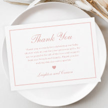 Elegante Script Baby Shower rosa