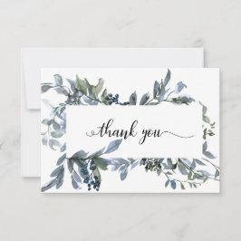 Tarjeta De Agradecimiento Elegante Sencilla Simpatía Cruzada Gracias